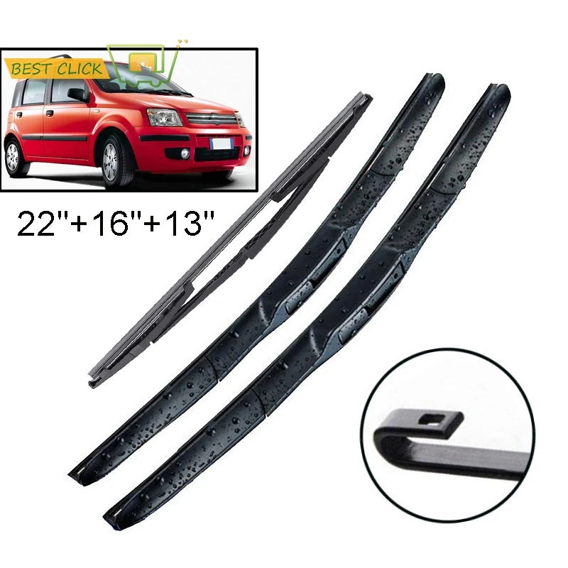 Misima Windshield Windscreen Wiper Blades For Fiat Panda 169 2004 2012