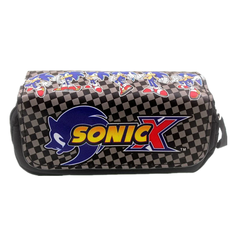 Новый чехол карандаш Sonic the Hedgehog для студентов канцелярские сумки на молнии
