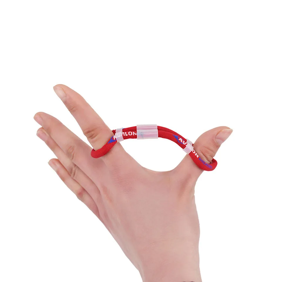 Archery Finger Sling in Black/Red Recurve Bow Finger sling for Hunting