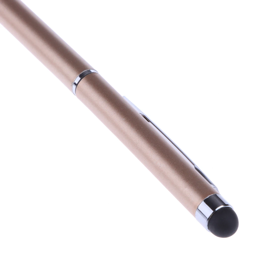 2 Pieces Capacitive Touch Screen Stylus Pen For Phone Tablet PC Gold+Silver