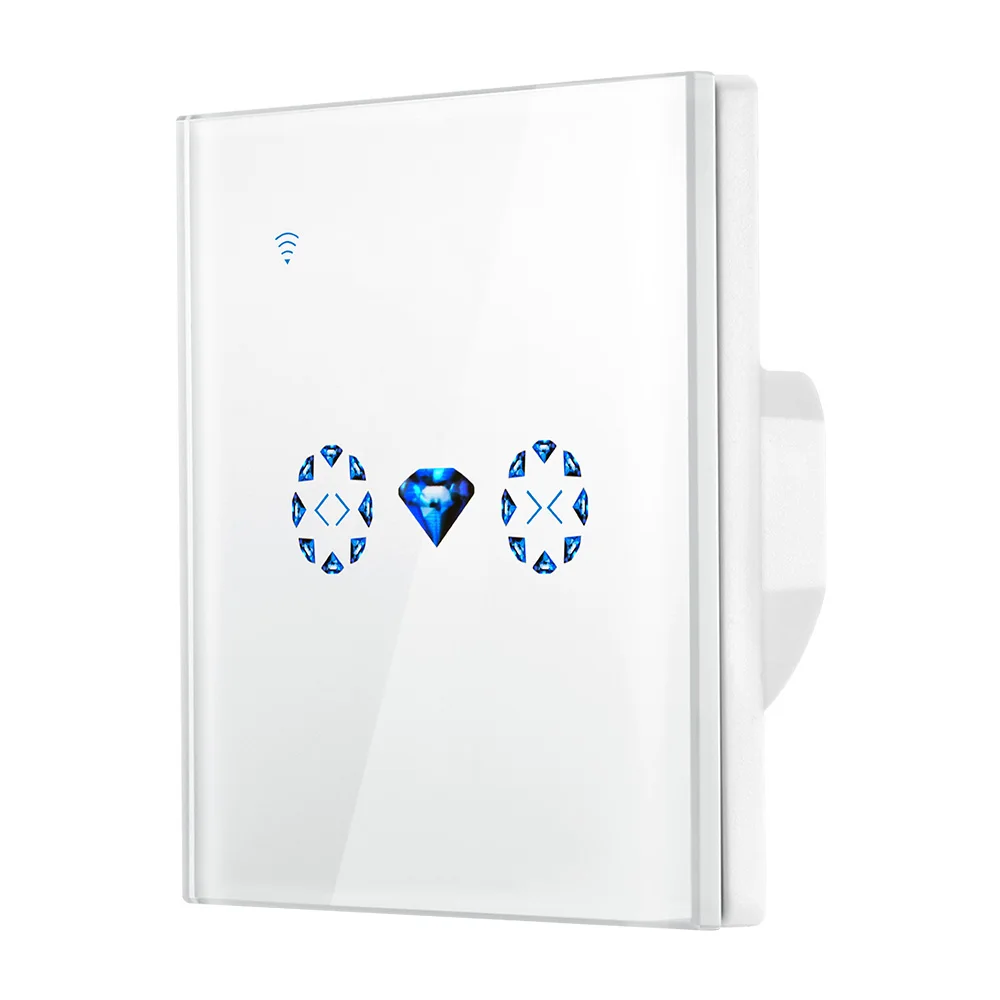 

Tuya App UK/EU Wifi Smart Touch Curtain Switch Voice Control By Alexa And Google Phone Control For Electric Curtain Motor