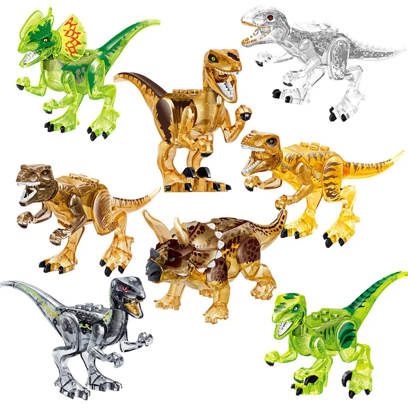 80 шт. фигурки Юрского мира динозавры тираннозавр рекс Pterosauria Mode строительные блоки кирпичная игрушка-подарок для детей