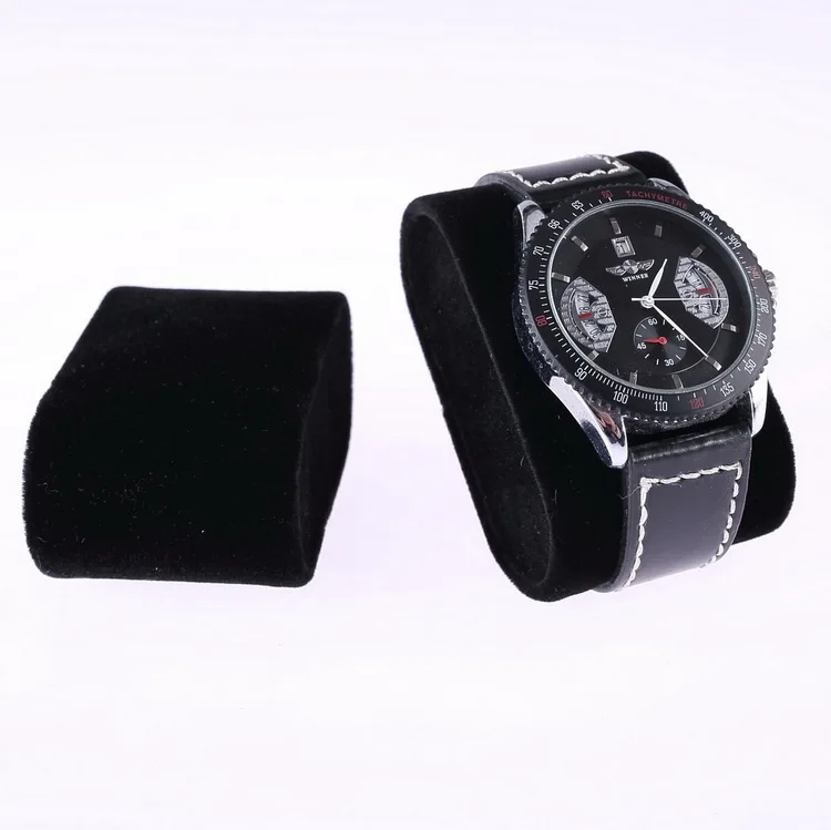 

Free shipping 10pcs/lot Black Velvet pillows for watch box, watch box inserts
