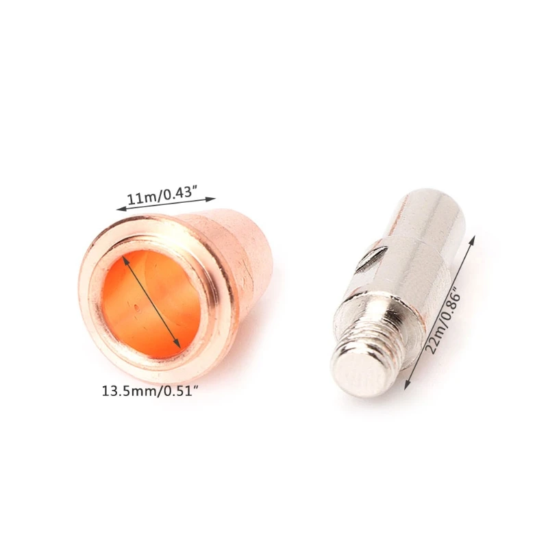 10Pcs/Set S45 Consumables Kit Electrode 0.8mm Nozzle Tip For Plasma Cutter Torch 10Pcs/Set S45 Consumables Kit Electrode 0.8mm Nozzle Tip For Plasma Cutter Torch