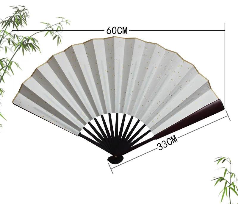 Китайский стиль пустой Xuan бумажный складной ручной вентилятор Винтажный стиль рисовая бумага Складной вентилятор для каллиграфия и рисование создание - Цвет: 14