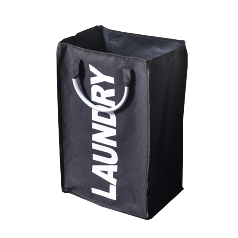 

Large Collapsible Laundry Basket Picnic Basket Oxford Cloth Sundries Toy Alloy Handle Hamper Storage Bag Trash Can Practical