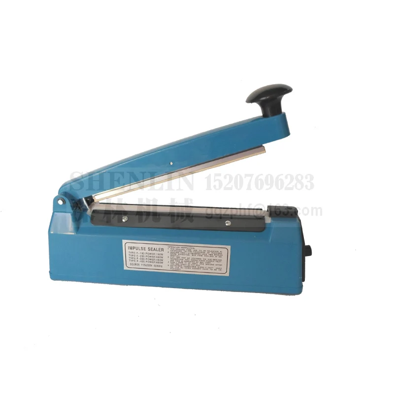 Handheld aluminum bags impulse sealing tool manual 200mm plastic shell,package sealer tools packaging equipment