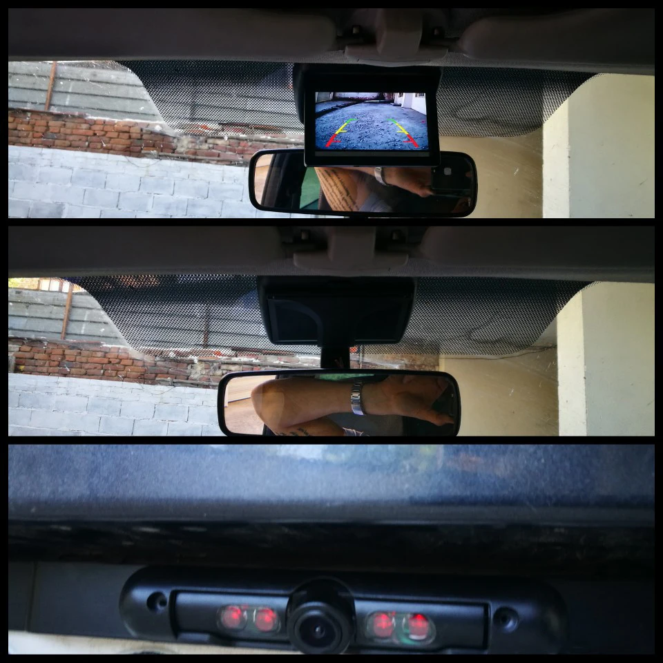 Проводная/Беспроводная Автомобильная камера заднего вида рамка для камеры с