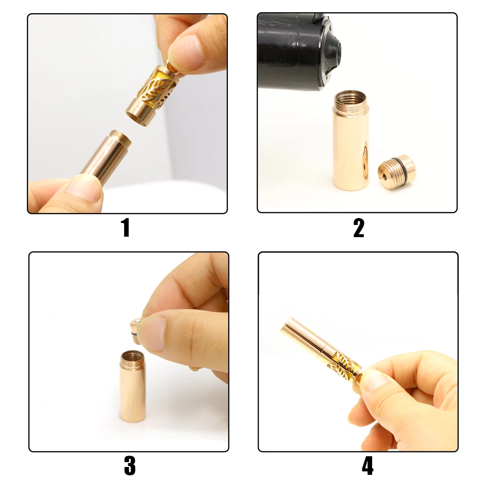 1-A-PEOS27-1-4 rose gold stainless steel diffuser essential oil storage with container