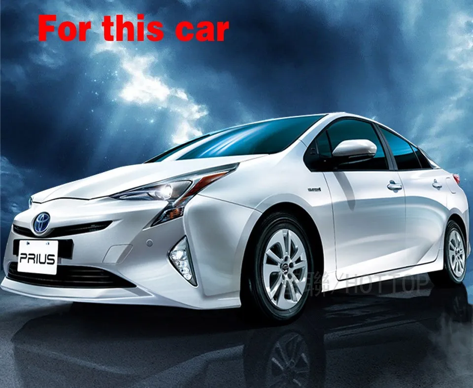 HOTTOP 4 шт. для Toyota Prius нержавеющая сталь порог порога Накладка протектора Добро пожаловать педаль протектор отделка