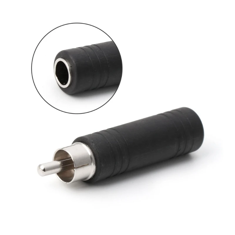 

RCA Phono Plug to 6.5mm Mono Female Jack Socket Audio Cable Adapter Connector