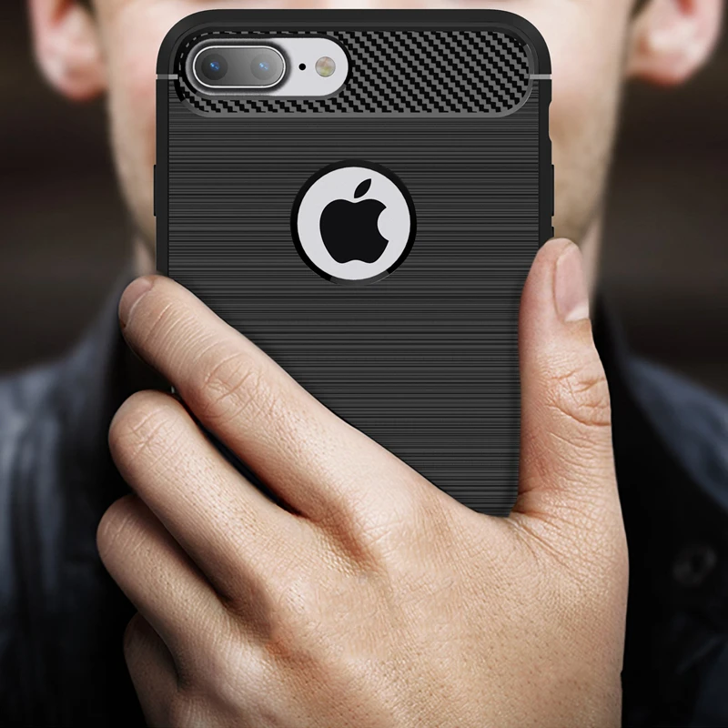 Чехол для iphone 8 plus iphone8 роскошный противоударный мягкий силиконовый чехол из ТПУ +