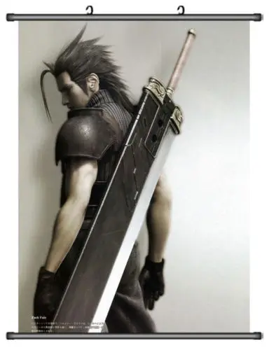 

Final Fantasy VII 7 Cloud Strife Home Decor Japanese anime Wall poster Scroll