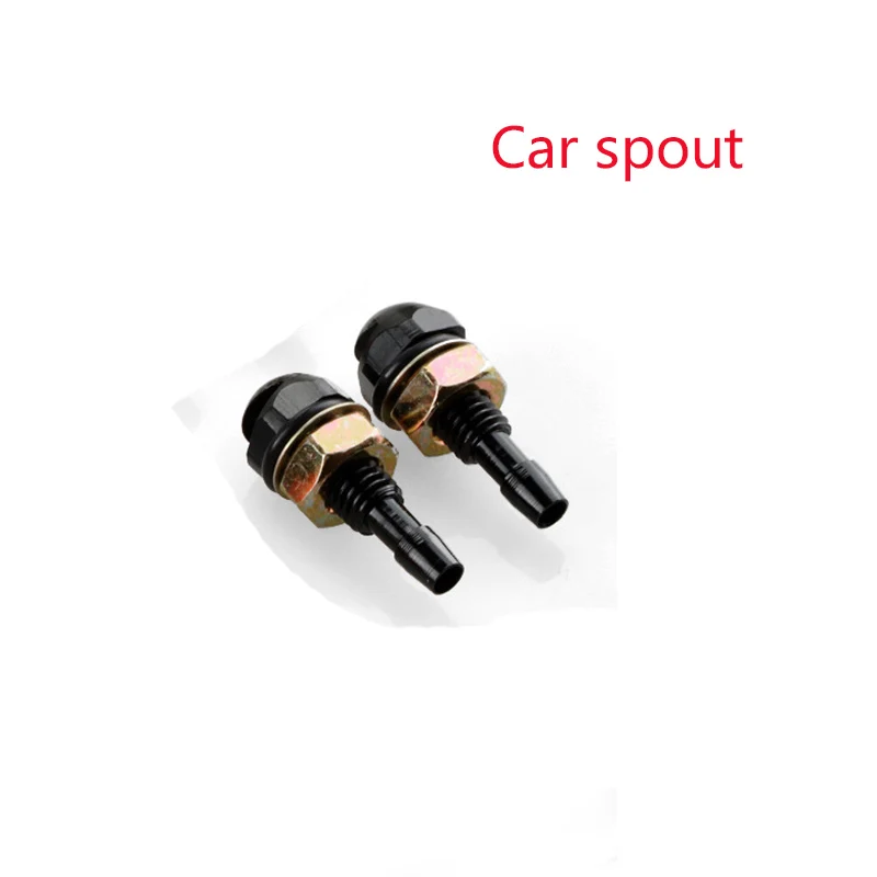 2pcs Car Styling Washer Clean Wiper Nozzle Spout For Audi A3 A4 B8 B6 A6 C6 A5 B7 Q5 C5 8P Q7 TT C7 8V A1 Q3 S3 A7 B9 8L A8 80 - Название цвета: 2pcs black