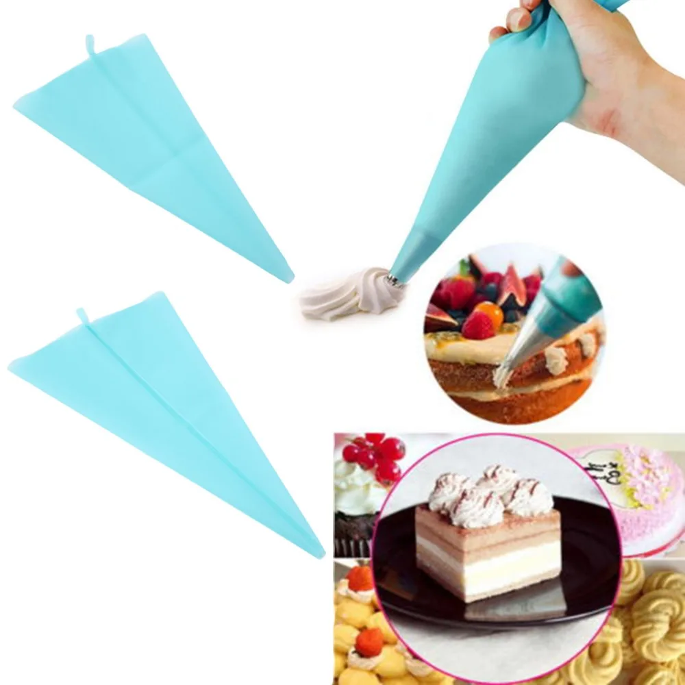 

34cm 39cm Silicone Reusable Icing Piping Cream Pastry Bag Cake Decorating Tool Handmade DIY Dessert Baking Decorators New Hot