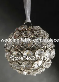 

15 cm crystal facet ball pendant,wedding crystal hang pendant