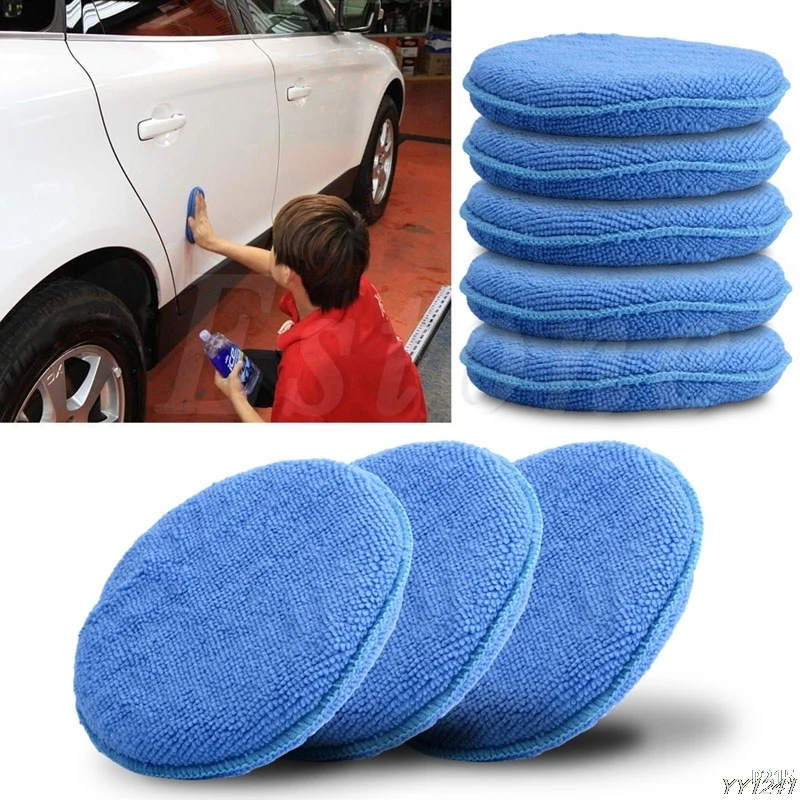 1PC car wash Waxing Polish Microfiber Foam Sponge Applicator Cleaning