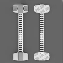 5Pc/Lot Cabinet Lock Door Drawers Wardrobe Todder Kids Baby Safety Plastic ABS PE Toilet Refrigerator Lock