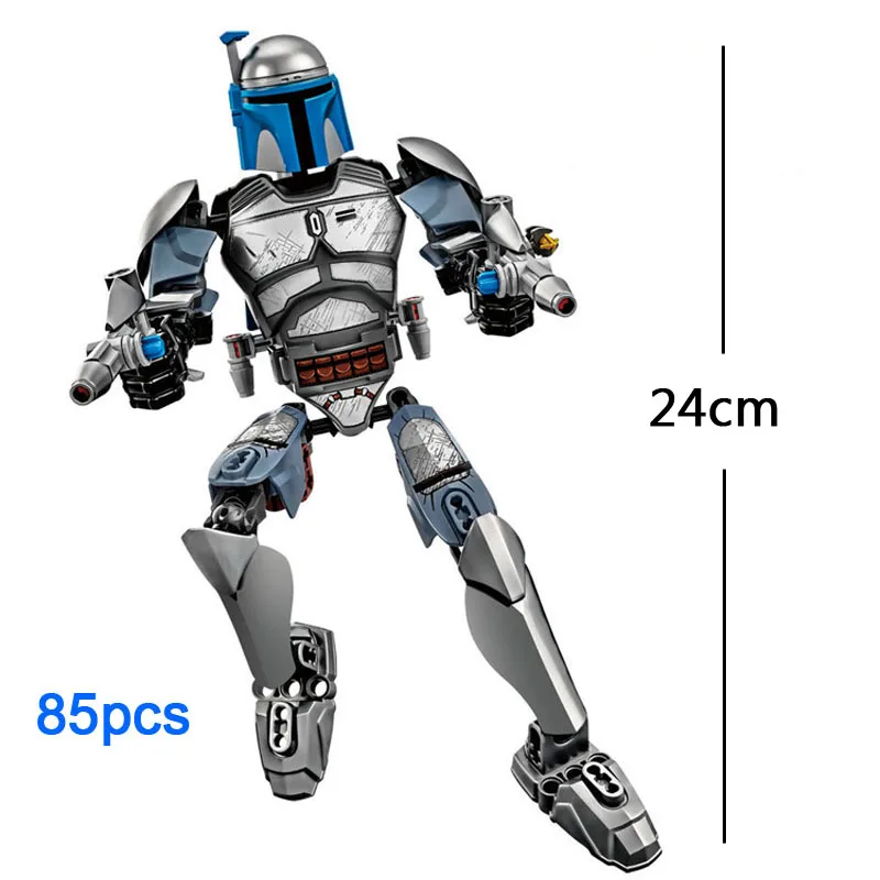 Звездные войны сборная фигурка модель капитан фасма Obi Wan Kenobi общий гривус Кайло Рен строительные блоки кирпичная игрушка - Цвет: Jango Fett