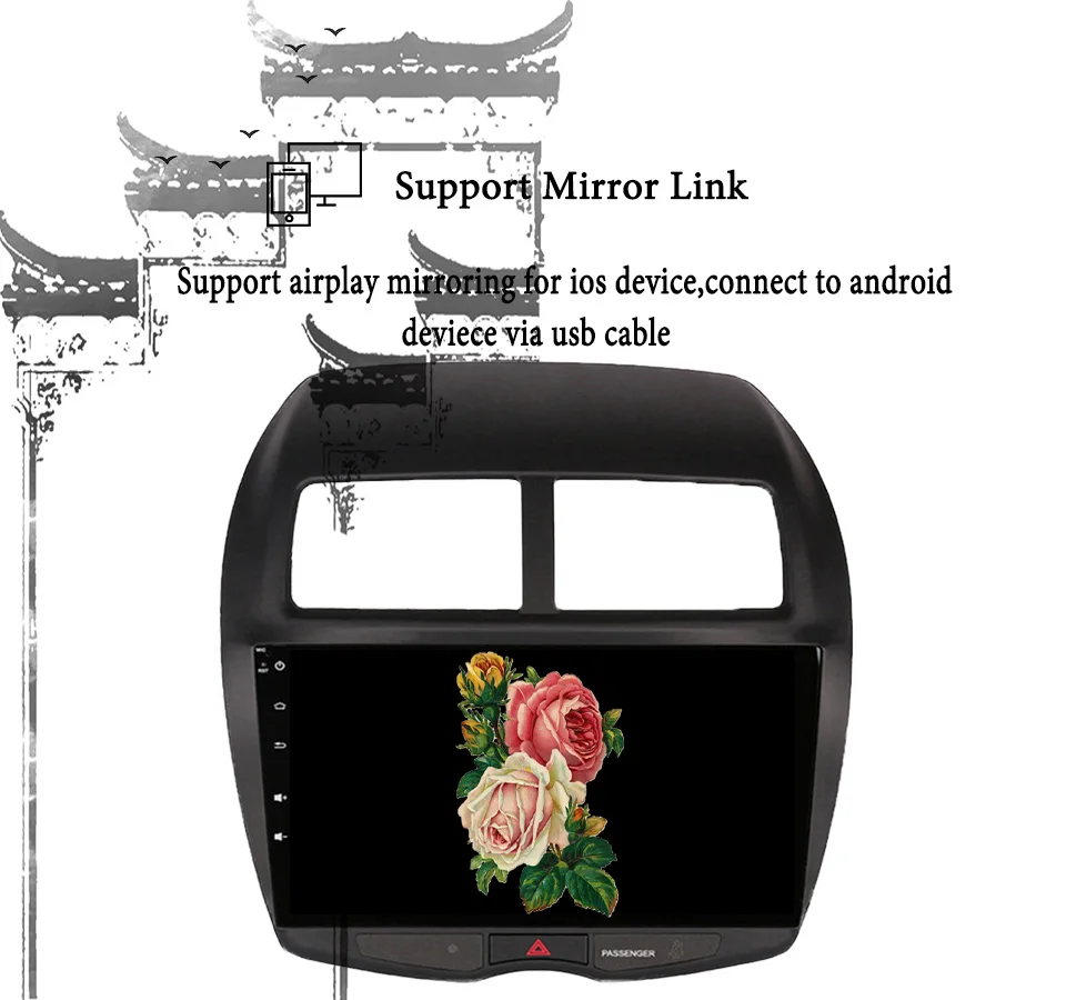 Android 9 0 64G Автомобильный dvd gps навигационный плеер для Mitsubishi ASX 2010 2011 2012