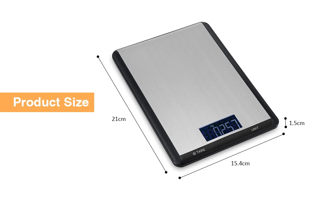 5000g / 1g Digital Multifunctional Electronic Kitchen Scale