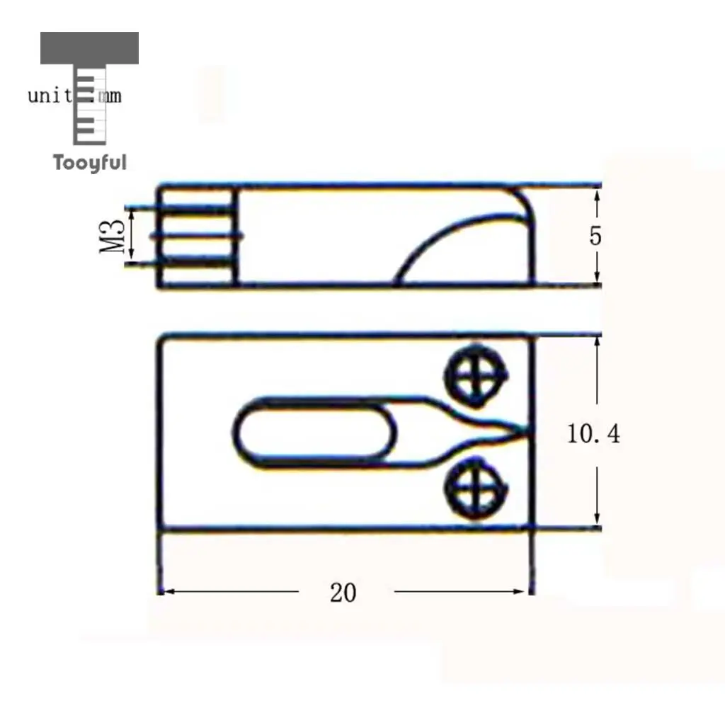 Tooyful 6 Pieces Guitar Tremolo Bridge Locked String Saddles for Electric Guitar Replacement Parts Gold