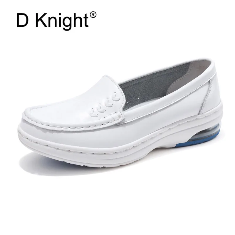 Womens Canvas Slip-On Flats shoes Wedges Pumps Loafers Work Nurse Comfy Shoes
