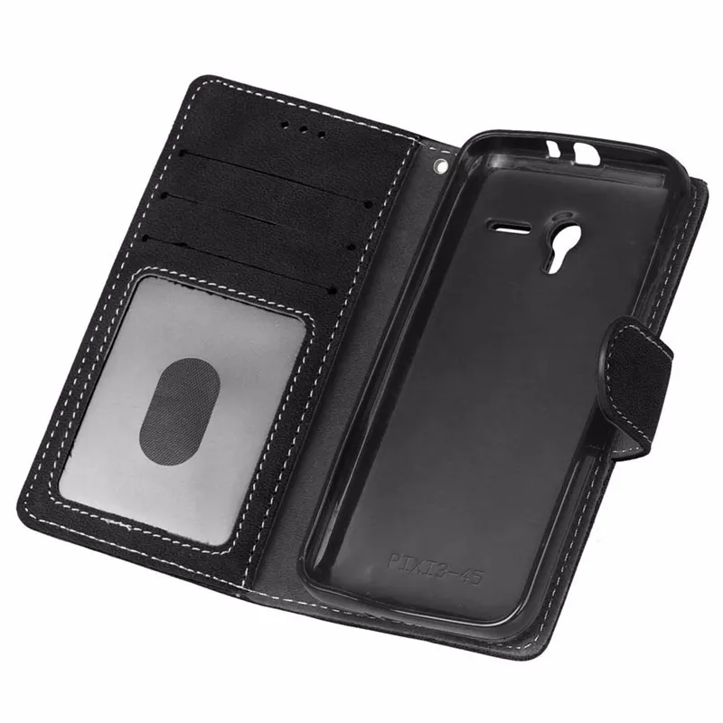 Wallet PU Leather Back Cover Phone Case For Alcatel One Touch Pixi 3 4.5 inch 4027N 4027D 4027X 4028a 5017D 5019D Case Flip Bag (11)