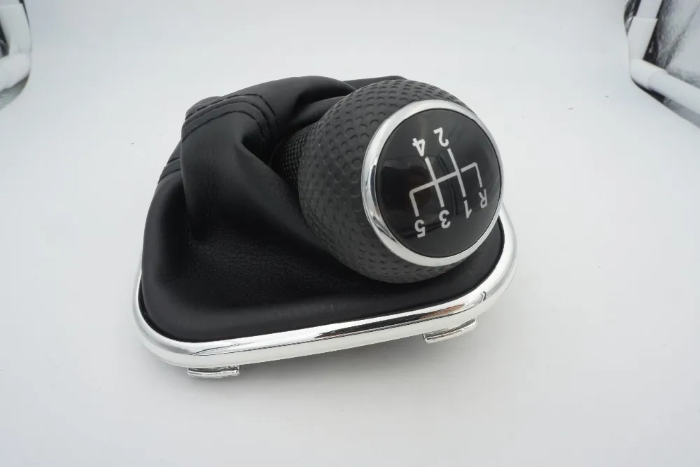 

free Shipping Car Gear Shift Knob Black Caps 5 Gear 23mm For VW volkswagen Golf IV 4 With Black Frame