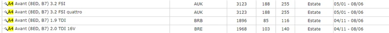 AUDI A4 B5 B6 B7 B8 (12)