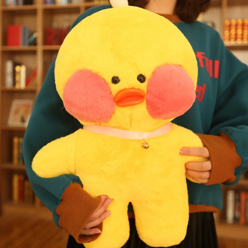 

48cm Big Lalafanfan Plush Stuffed Toys Kawaii Yellow Duck Plush Toys Valentine Day Gifts Decoration Toys for Girl