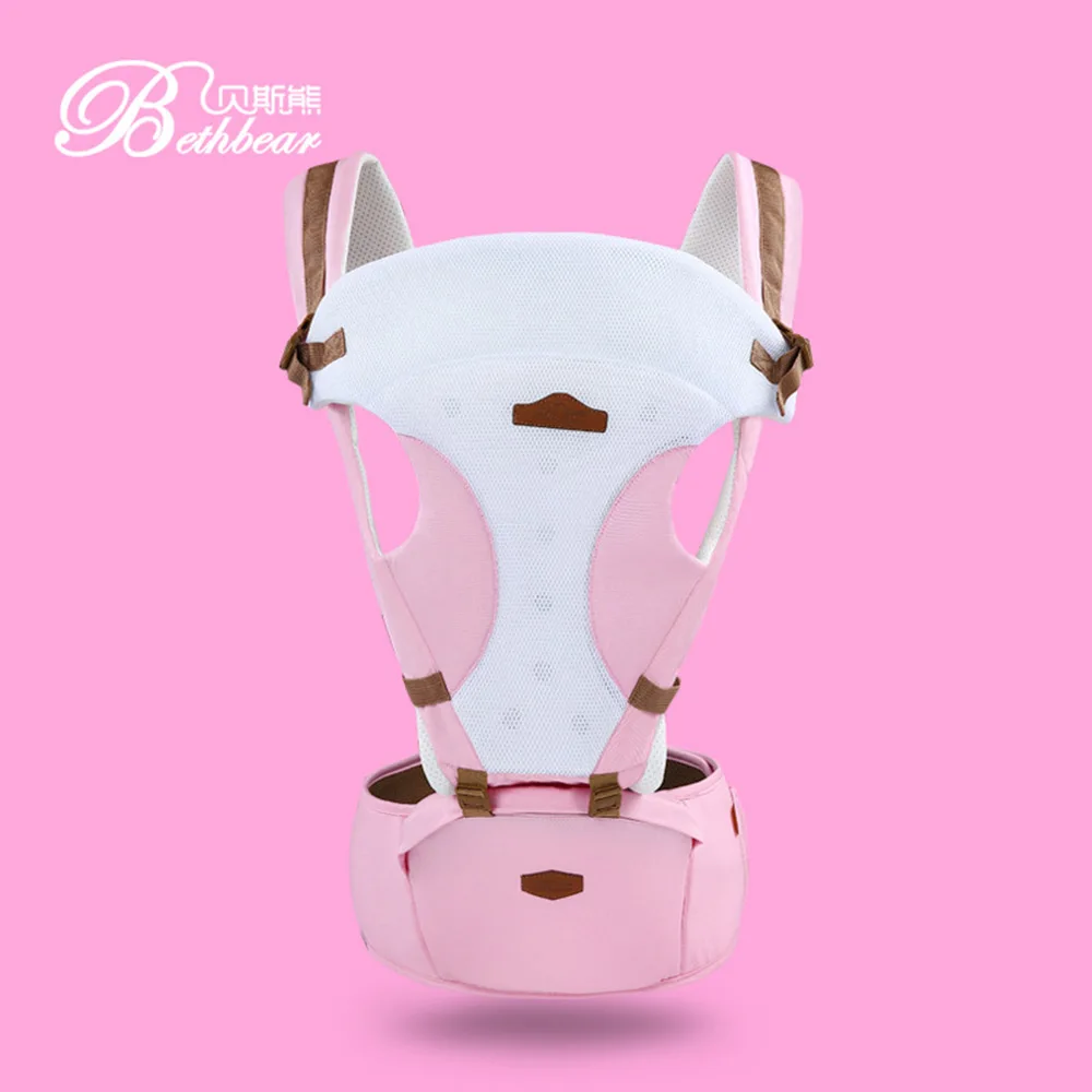 

Bethbear Comfortable Baby Carriers Breathable Multifunction 0-36Month Infant Hip Seat Baby Carrier Backpack 5 in 1 Baby Kangaroo