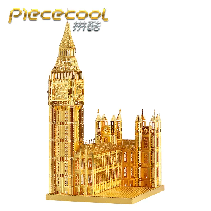 Новое поступление Лидер продаж Piececool 3D металлическая головоломка игрушка DIY Биг Бен строительные наборы металлические Пазлы для детей и взрослых Подарочная коллекция