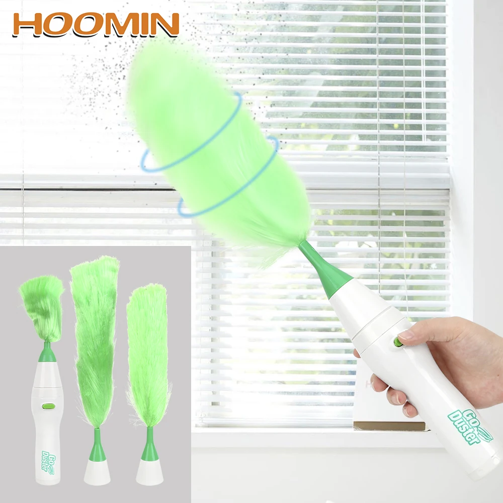 

HOOMIN Multifunctional Soft Microfiber Dust Cleaner Brush Electric Feather Duster Window Bookshelf For Home Furniture Car
