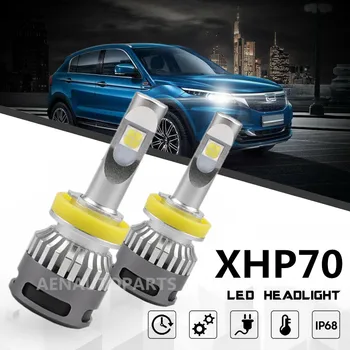 

H4 LED H7 X70 Car headlight bulb H11 9005 HB3 9006 D1S D2S XHP70 Chip 100W turbofan 12V 12000LM D-type series universal