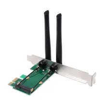 Беспроводная сетевая карта WiFi Mini PCI-E Express для адаптера PCI-E 2 Антенна внешняя PC