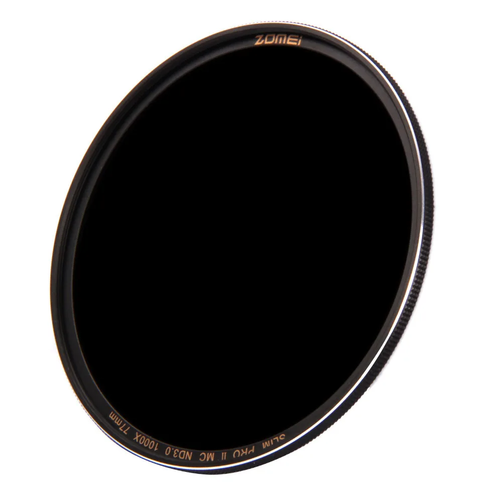 ZOMEI 52mm PRO II (PROII) 슬림 MC Neutral Density ND 3.0 ND1000 1000X 렌즈 필터 10 정지