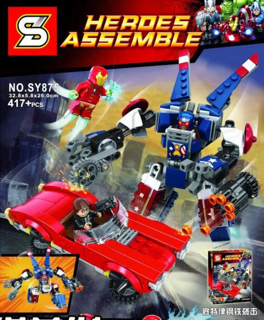 lego iron man detroit steel strikes
