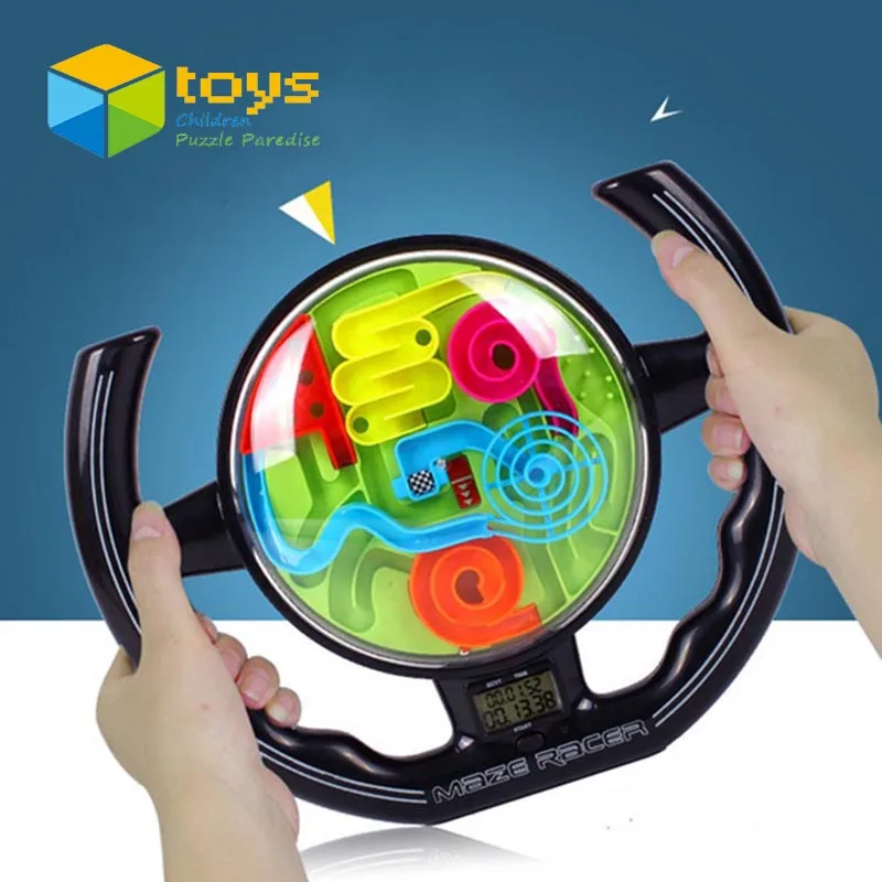 3D мяч лабиринт из плексигласа Пазлы музыка синхронизация рулевое колесо