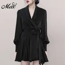 Max Spri 2019 New Sexy V Neckline Wrap Ruched Blouson Sleeves Bodycon Mini Robe Black Dress Party Outfit Summer Dress Max Spri 2019 New Sexy V Neckline Wrap Ruched Blouson Sleeves Bodycon Mini Robe Black Dress Party Outfit Summer Dress