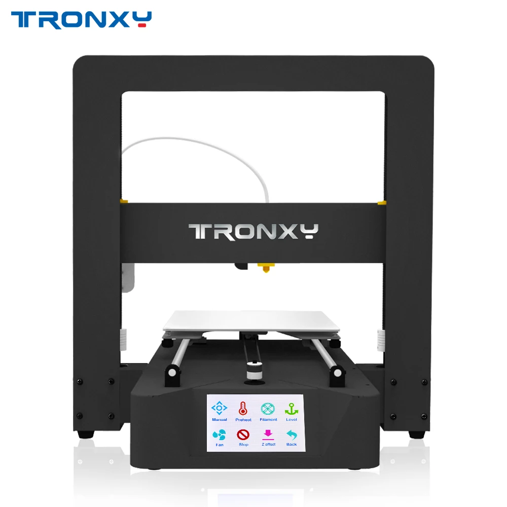 

Newest Tronxy 3D Printer X6A Model Full metal frame Auto level heatbed Power loss resume to print filament detection Touch LCD