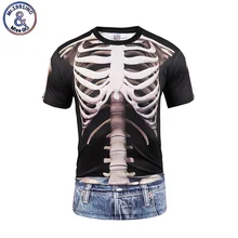Mr.1991INC 2017 Summer Men’s Brand Clothing 3D T shirt Men Print Skull Frame O-neck Short Sleeve Tshirt Homme Tops Tees Camiseta