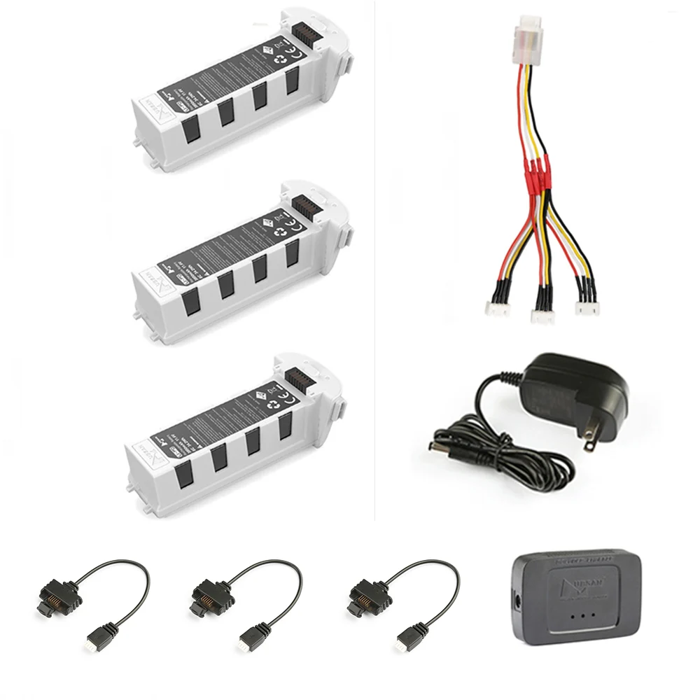 

Hubsan ZINO H117S Accessories Battery parallel 3 in 1 Cable Charged Charger three battery in the same time.