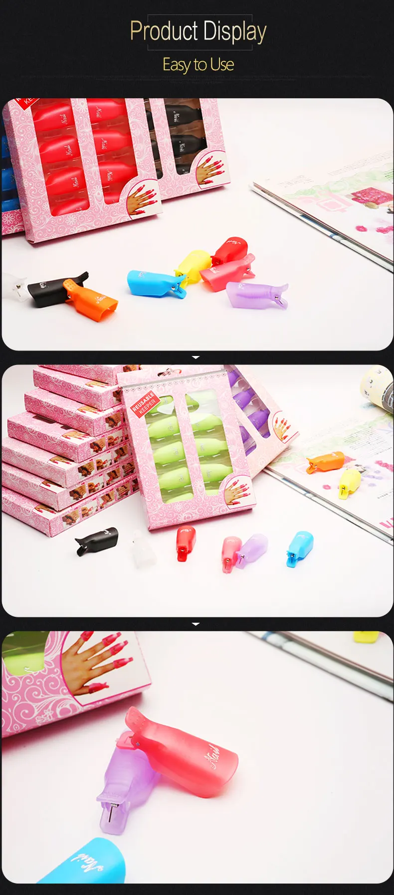 BlinkingNails 1 шт. пластиковая накладка для лакирования ногтей ручка для удаления ногтей Очиститель для корректор для ногтей ручка для хлопчатобумажных салфеток Маникюр 5 цветов