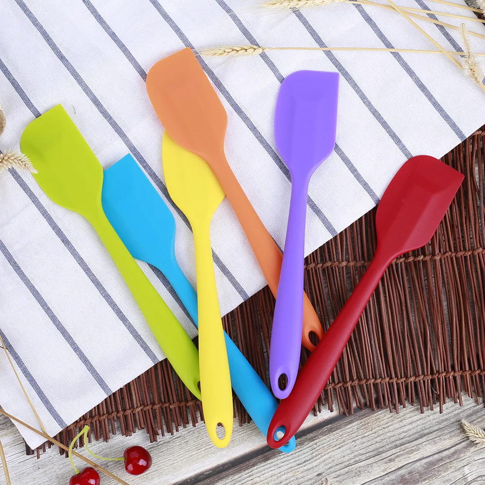 Silicone Cream Butter Cake Spatula Set Cookie Pastry Scraper Brush Butter Mixer Cake Baking Tool Food Grade Not Stick Spatula