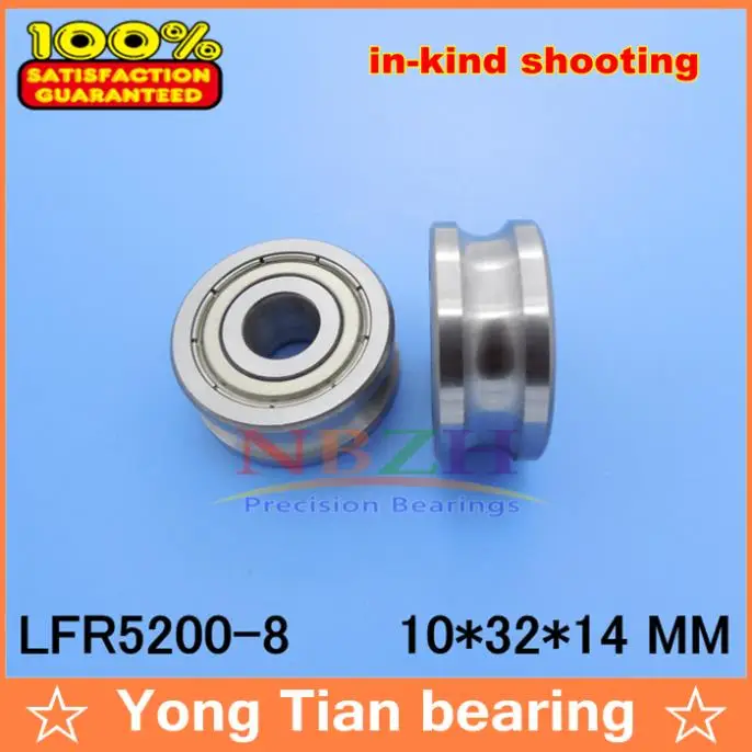 

8 MM track LFR5200-8 NPP LFR5200KDD R5200-8 2RS Groove Track Roller Bearings 10*32*14 mm ABEC-5