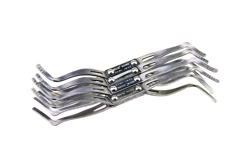 

Free Shipping HUK 4pcs "Y" Locksmith Tension Wrench for Car Adjustable Auto Tension Tool(2.2-3.0/2.2-2.6/2.6-3.4/3.0-3.4)