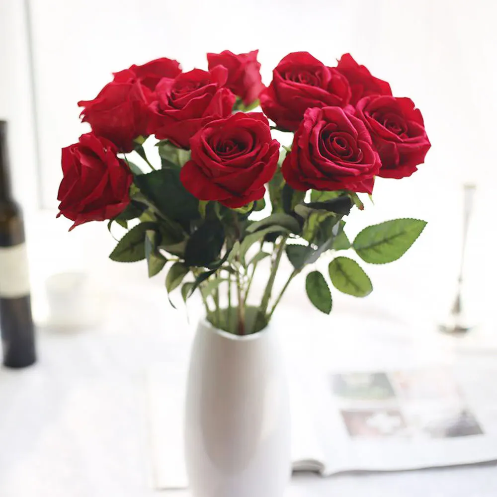 10PCS/Set Roses Artificial Flowers High Quality Rose Wedding Flower Decoration Marriage Shoes Hats Accessories Silk Flower 10PCS/Set Roses Artificial Flowers High Quality Rose Wedding Flower Decoration Marriage Shoes Hats Accessories Silk Flower