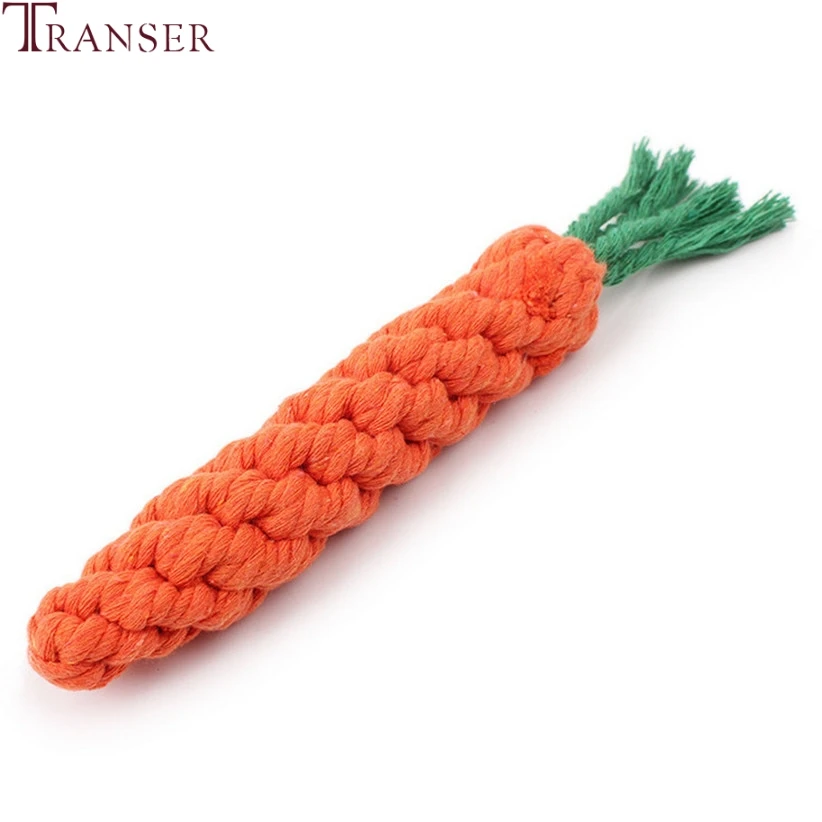 

Transer Pet Supply High Quality Pet Dog Toy Carrot Shape Rope Puppy Chew Toys Teath Cleaning Outdoor Fun Training 22cm 71229