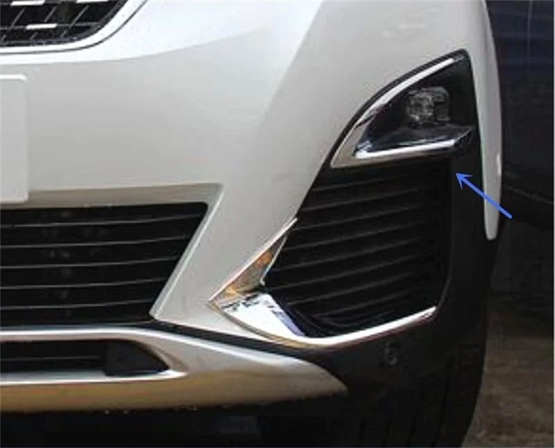 Для Peugeot 3008 GT 4008 5008 2016 2017 2018 автомобильный Стайлинг ABS Хромированная Крышка